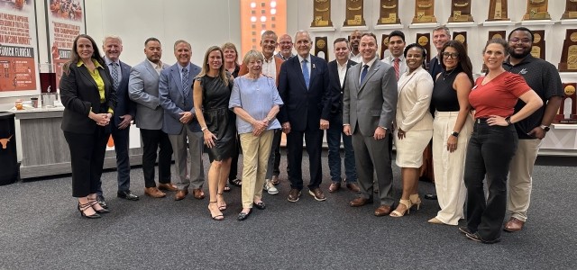 Rep Lloyd Doggett and group