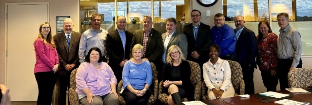 Meeting with Rep. Eric Sorensen. 