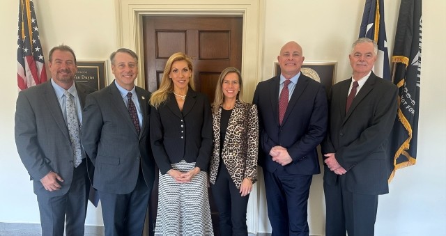 Credit union group with Rep. Beth Van Duyne